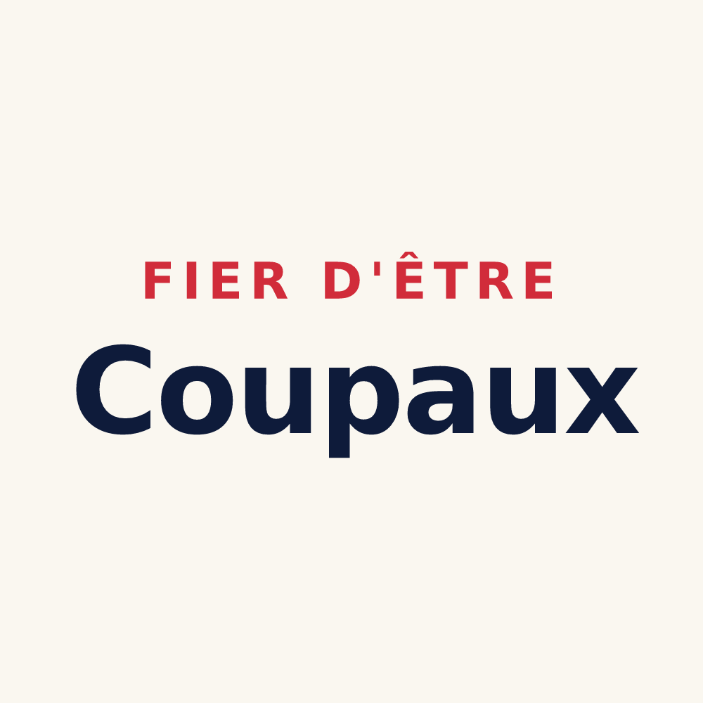 Tasse « Fier d'être Coupaux » — design pour Charbonnières-les-Varennes