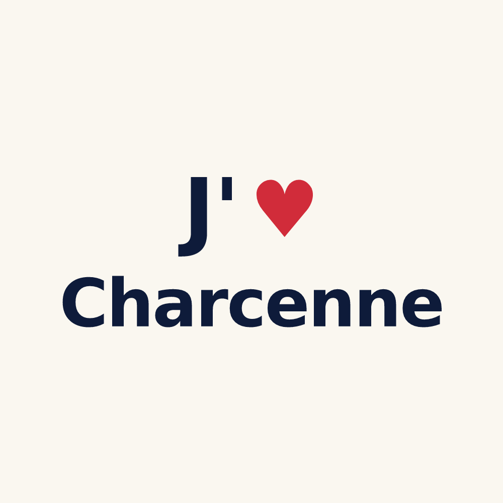 Tasse personnalisée Charcenne — design J'aime Charcenne