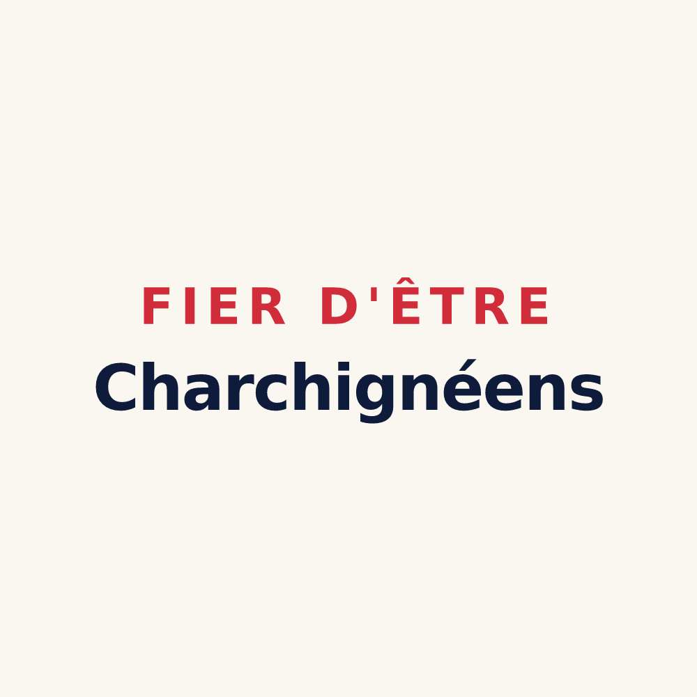 Tasse « Fier d'être Charchignéens » — design pour Charchigné