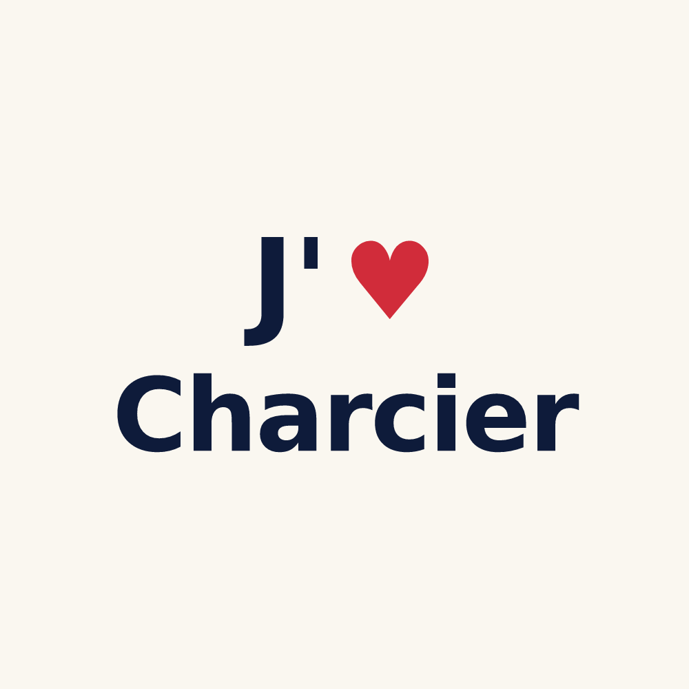 Tasse personnalisée Charcier — design J'aime Charcier