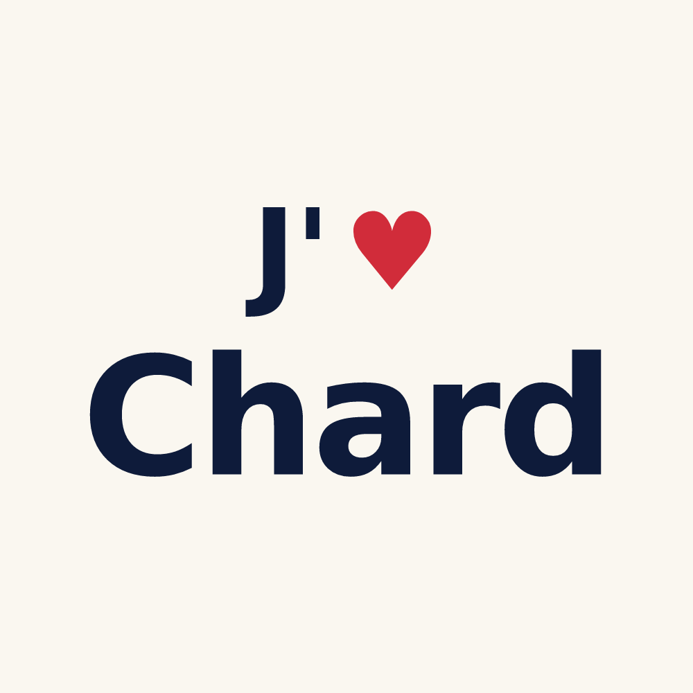 Tasse personnalisée Chard — design J'aime Chard