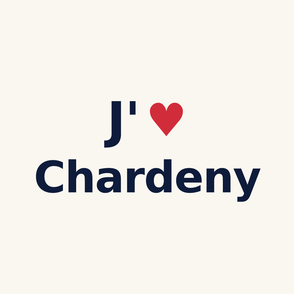 Tasse personnalisée Chardeny — design J'aime Chardeny