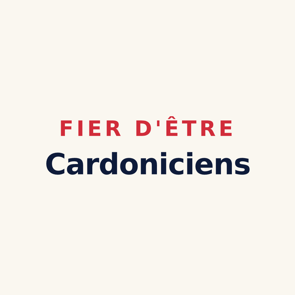 Tasse « Fier d'être Cardoniciens » — design pour Chardeny