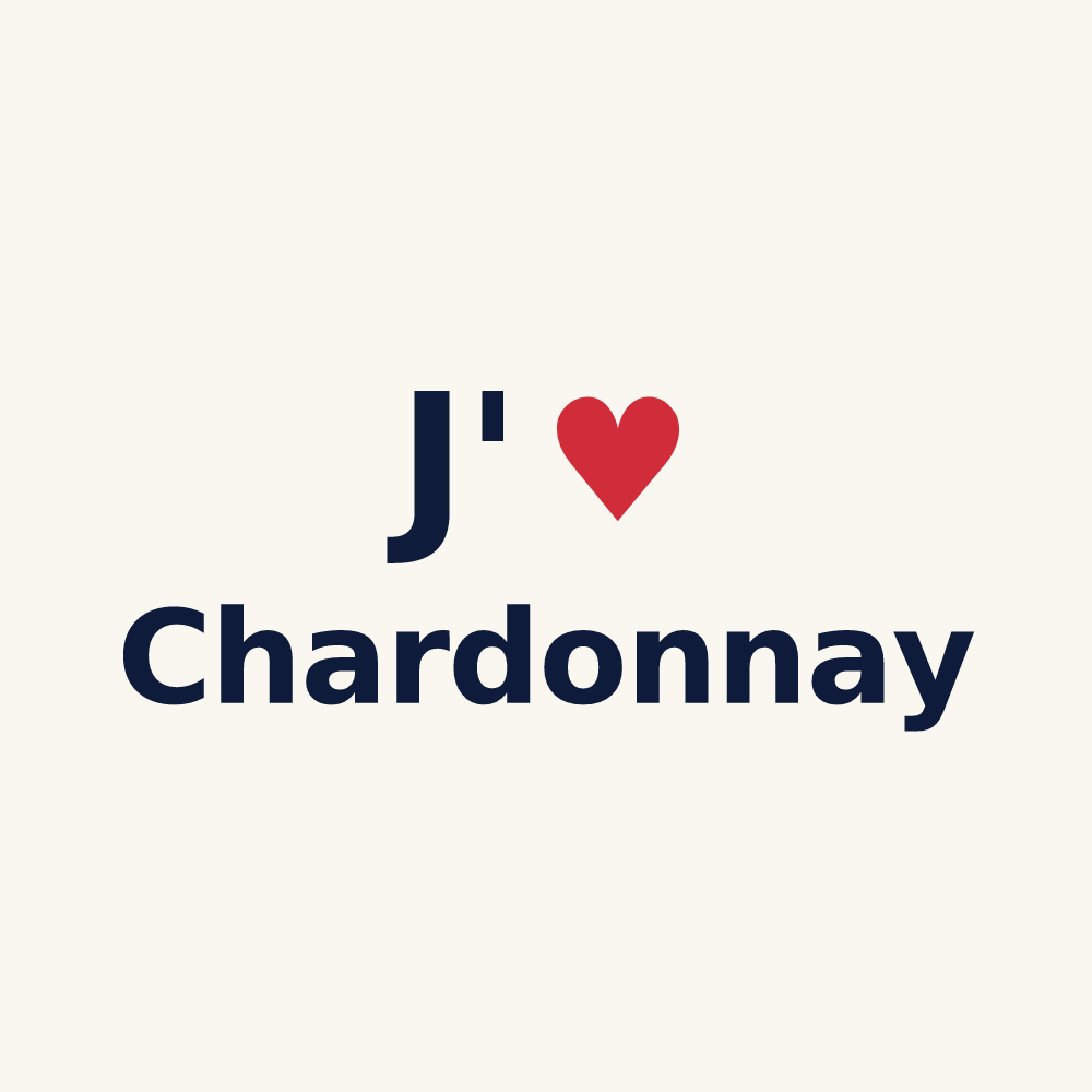 Tasse personnalisée Chardonnay — design J'aime Chardonnay