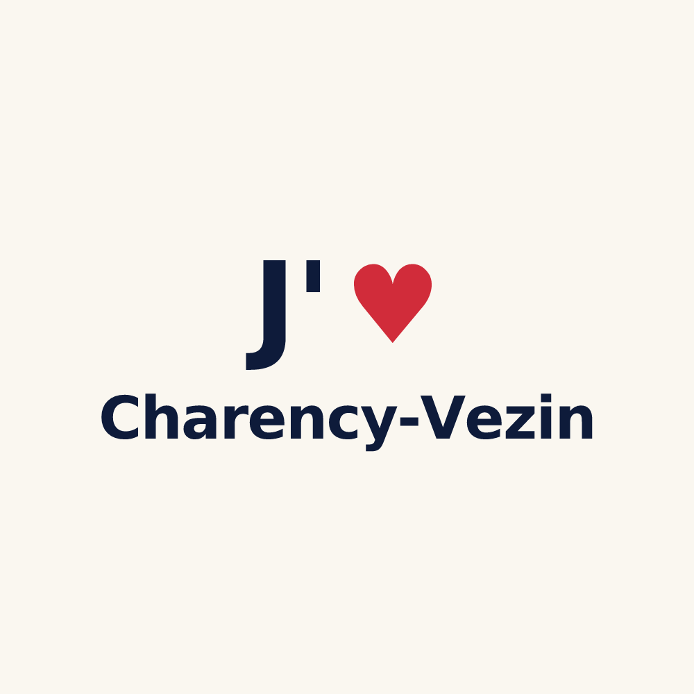 Tasse personnalisée Charency-Vezin — design J'aime Charency-Vezin