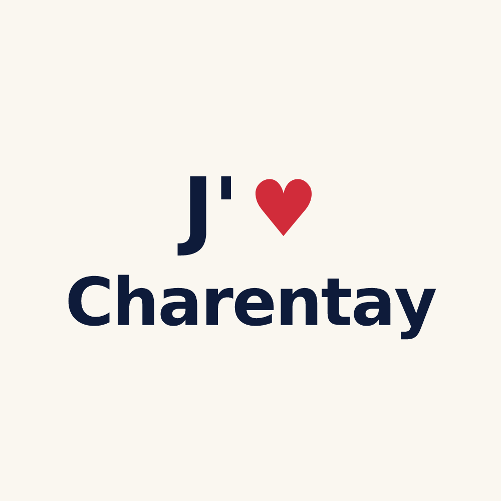 Tasse personnalisée Charentay — design J'aime Charentay