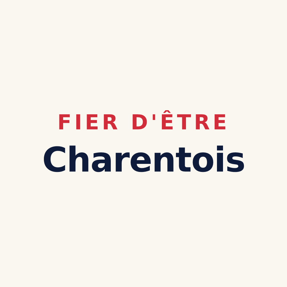 Tasse « Fier d'être Charentois » — design pour Charentay