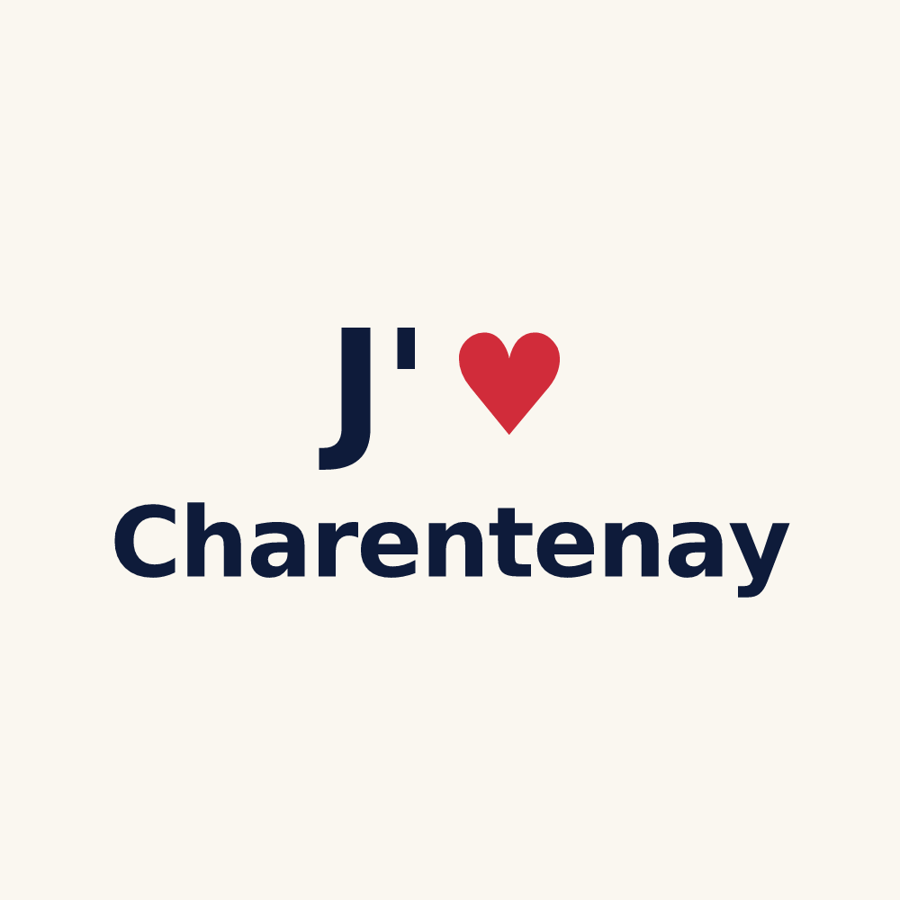 Tasse personnalisée Charentenay — design J'aime Charentenay