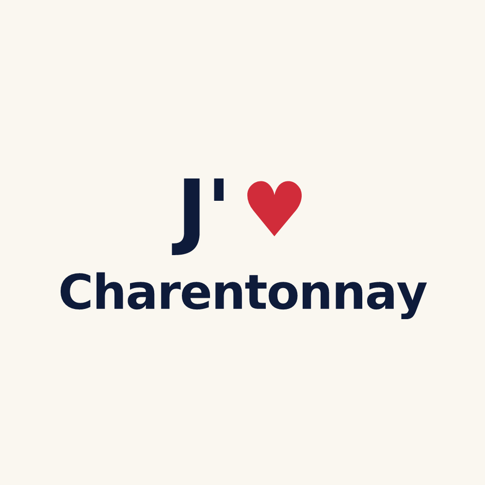 Tasse personnalisée Charentonnay — design J'aime Charentonnay