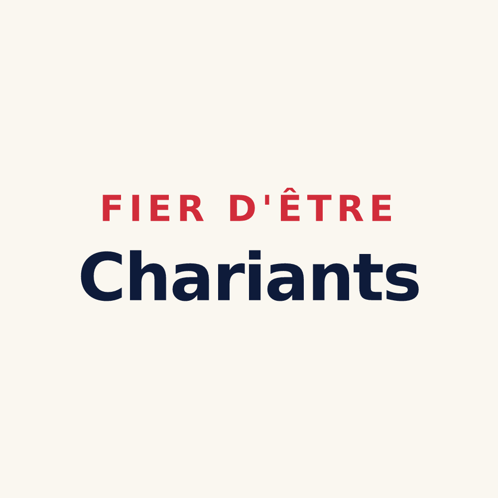 Tasse « Fier d'être Chariants » — design pour Charix