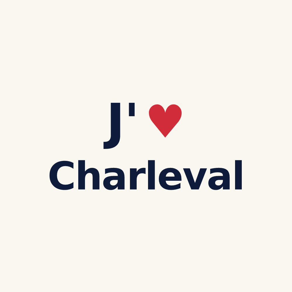 Tasse personnalisée Charleval — design J'aime Charleval