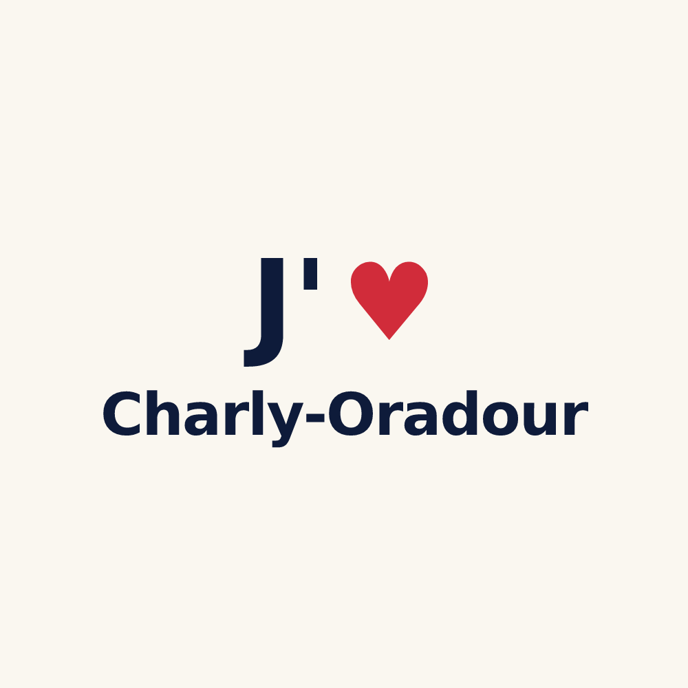 Tasse personnalisée Charly-Oradour — design J'aime Charly-Oradour