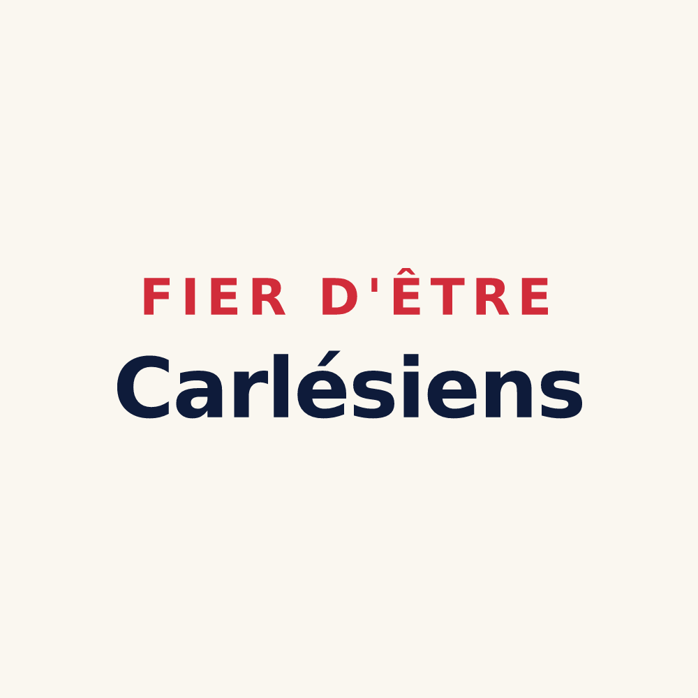 Tasse « Fier d'être Carlésiens » — design pour Charly-sur-Marne