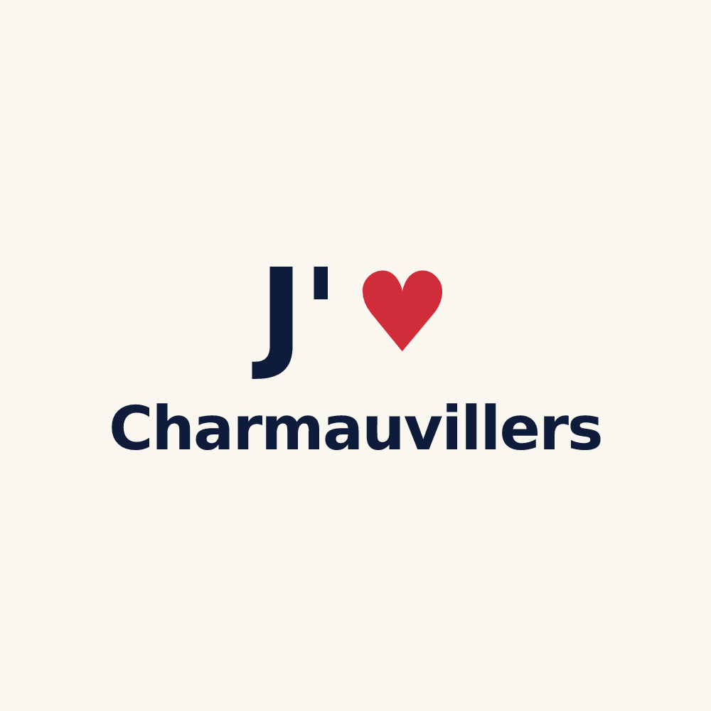 Tasse personnalisée Charmauvillers — design « J'aime Charmauvillers » imprimé sur la tasse