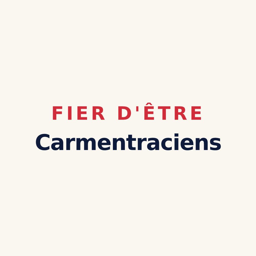 Tasse « Fier d'être Carmentraciens » — design pour Charmentray