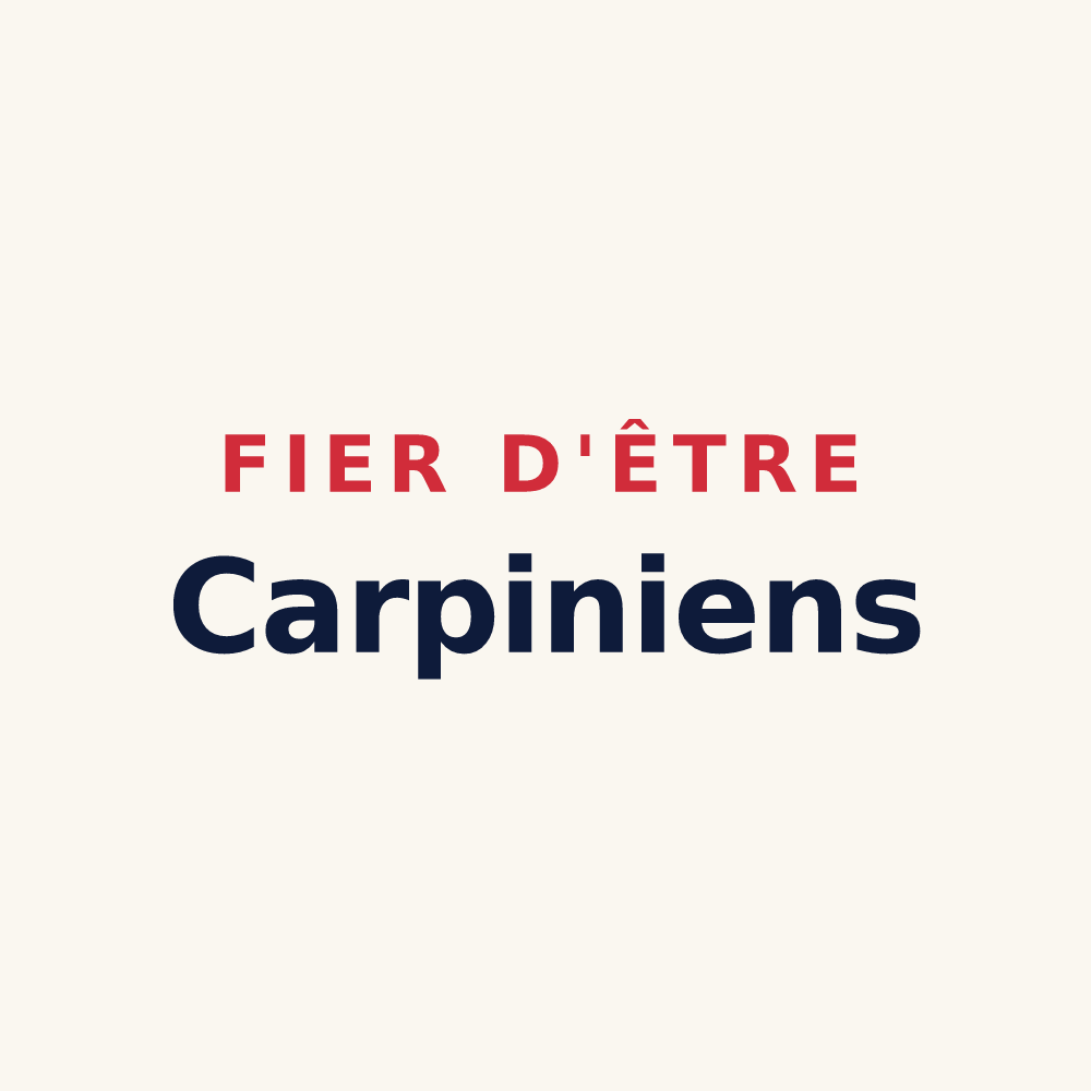 Tasse « Fier d'être Carpiniens » — design pour Charmes