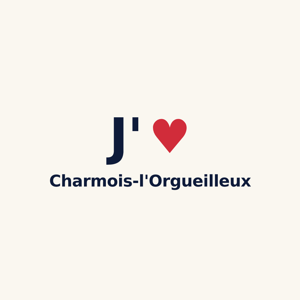 Tasse personnalisée Charmois-l'Orgueilleux — design J'aime Charmois-l'Orgueilleux