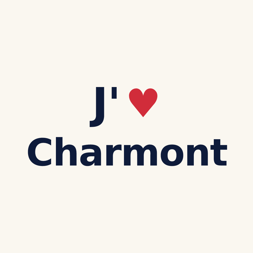 Tasse personnalisée Charmont — design J'aime Charmont