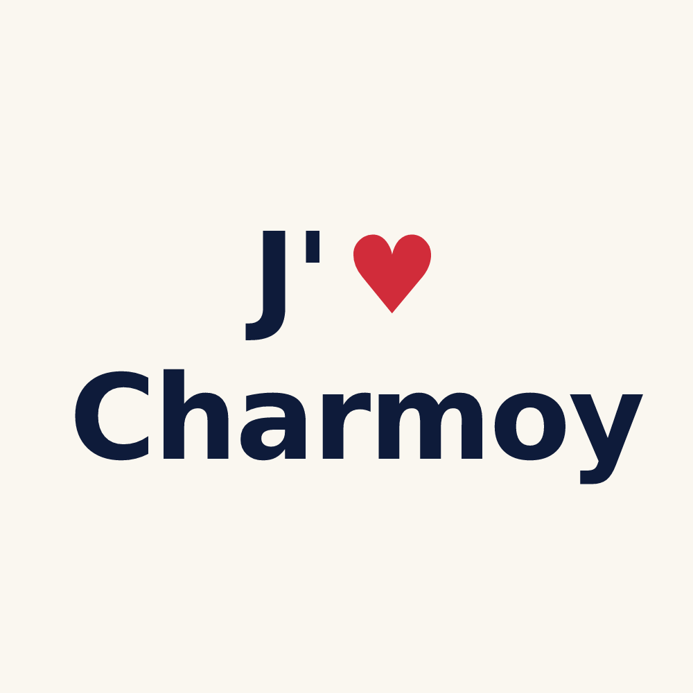 Tasse personnalisée Charmoy — design J'aime Charmoy