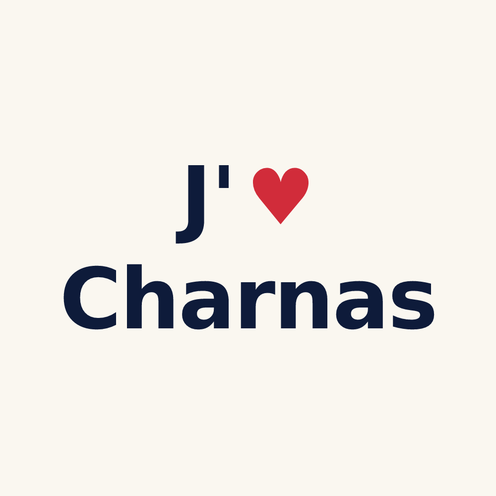 Tasse personnalisée Charnas — design J'aime Charnas