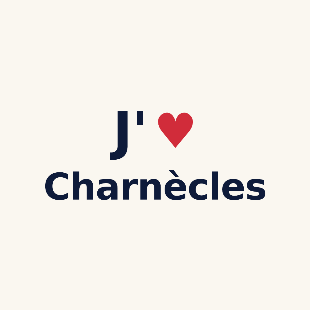 Tasse personnalisée Charnècles — design J'aime Charnècles
