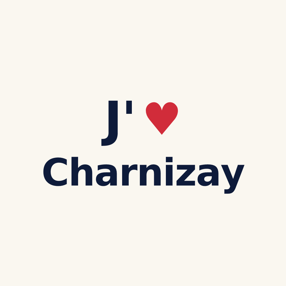 Tasse personnalisée Charnizay — design J'aime Charnizay
