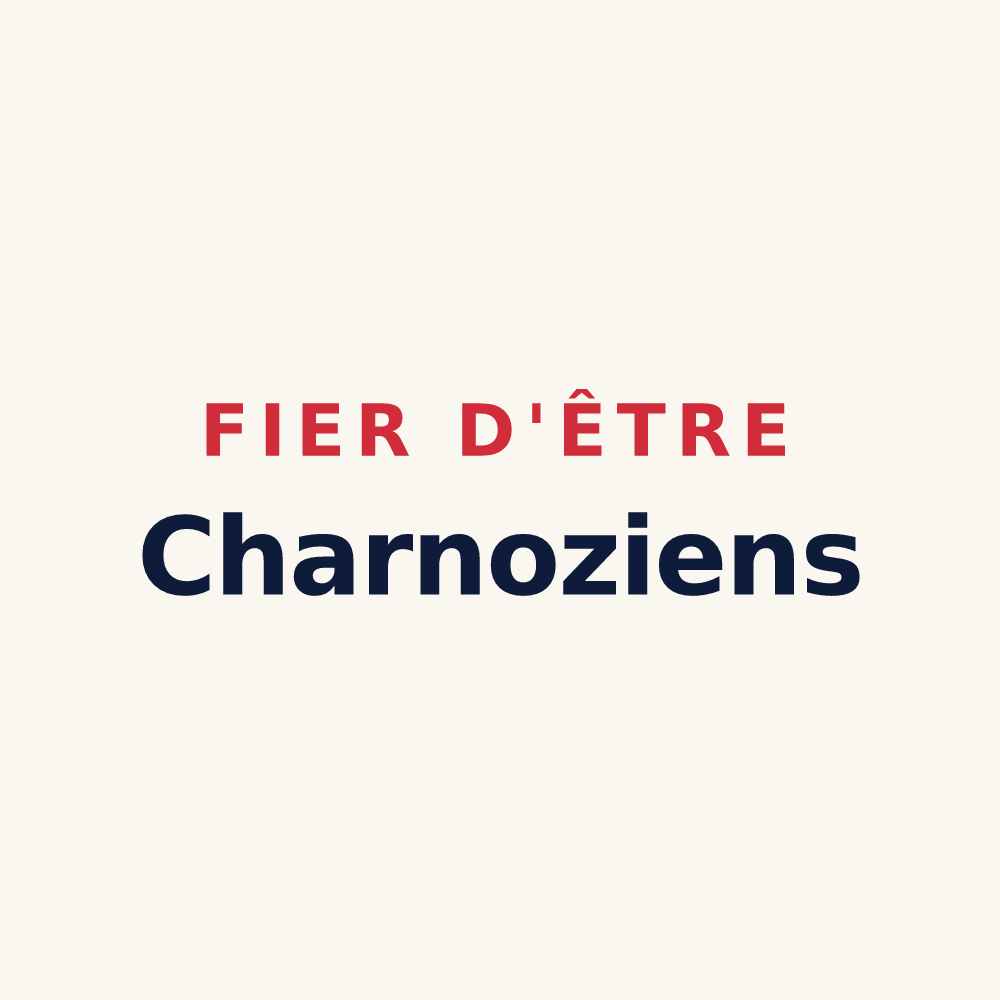 Tasse « Fier d'être Charnoziens » — design pour Charnoz-sur-Ain