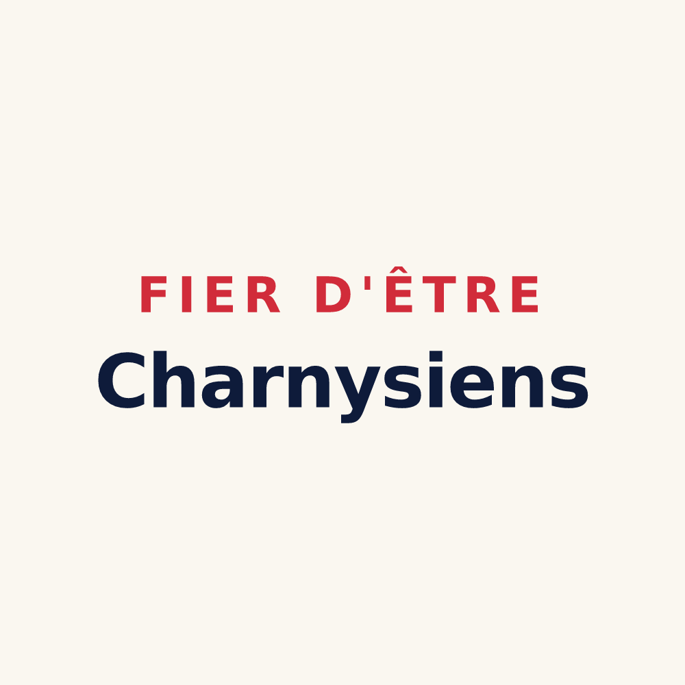 Tasse « Fier d'être Charnysiens » — design pour Charny-sur-Meuse