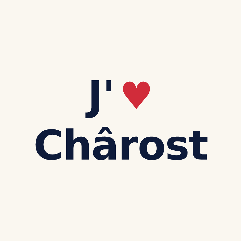 Tasse personnalisée Chârost — design J'aime Chârost