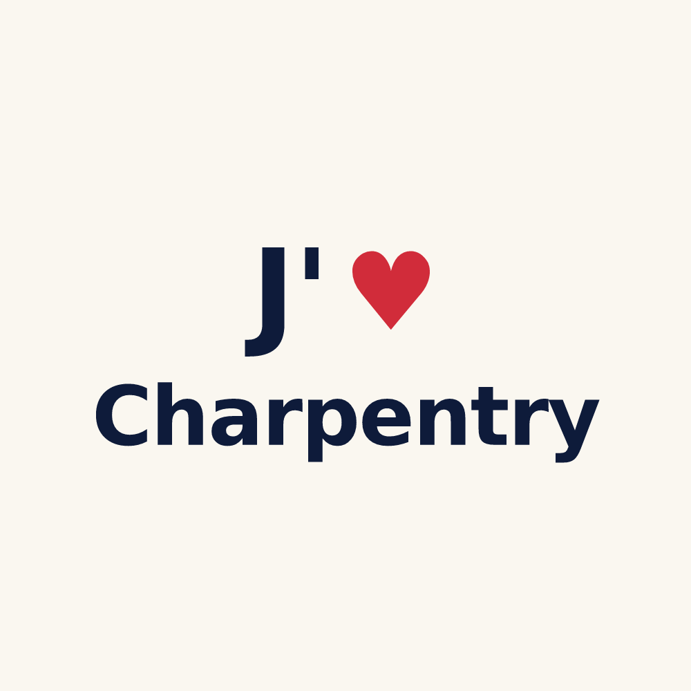 Tasse personnalisée Charpentry — design J'aime Charpentry