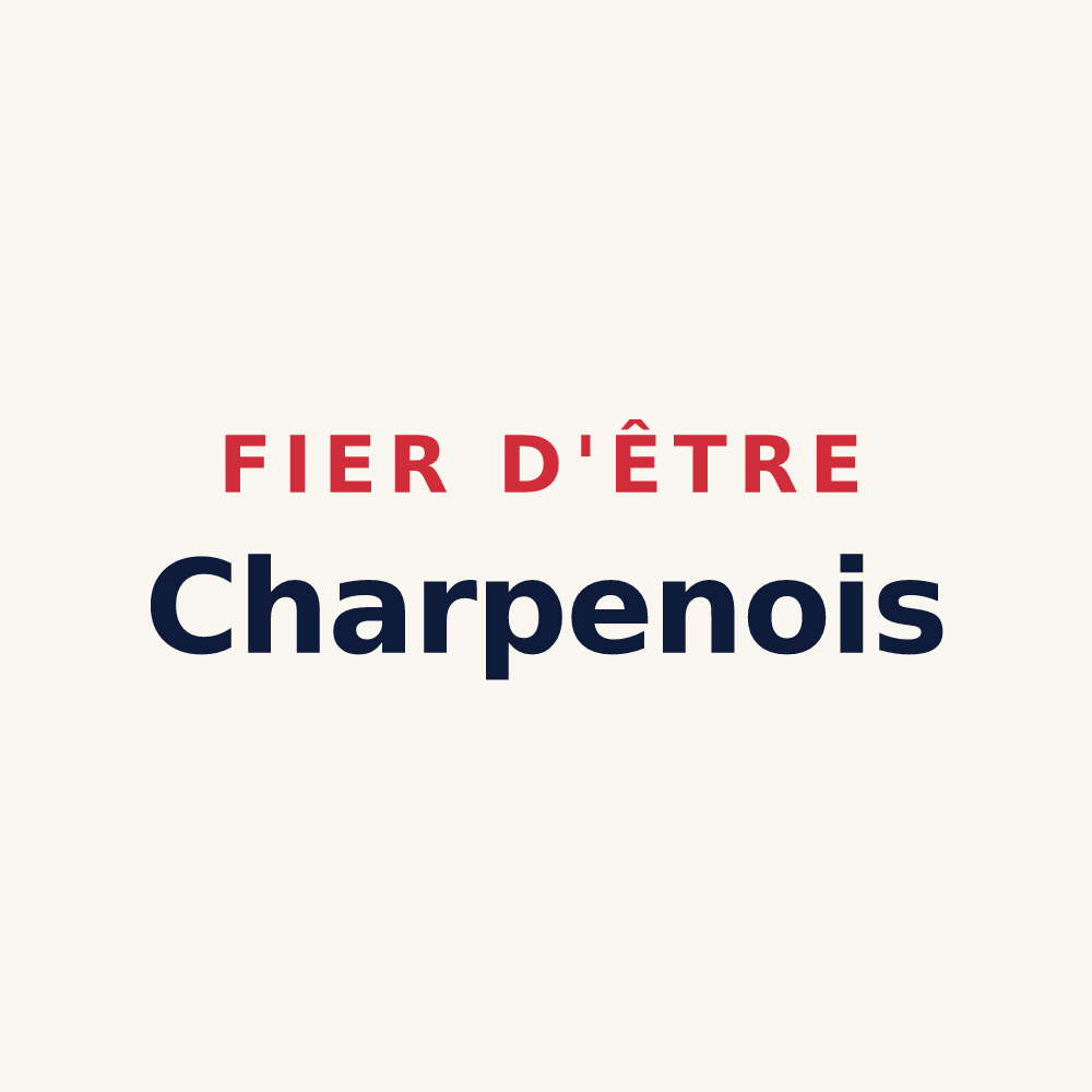 Tasse « Fier d'être Charpenois » — design pour Charpey
