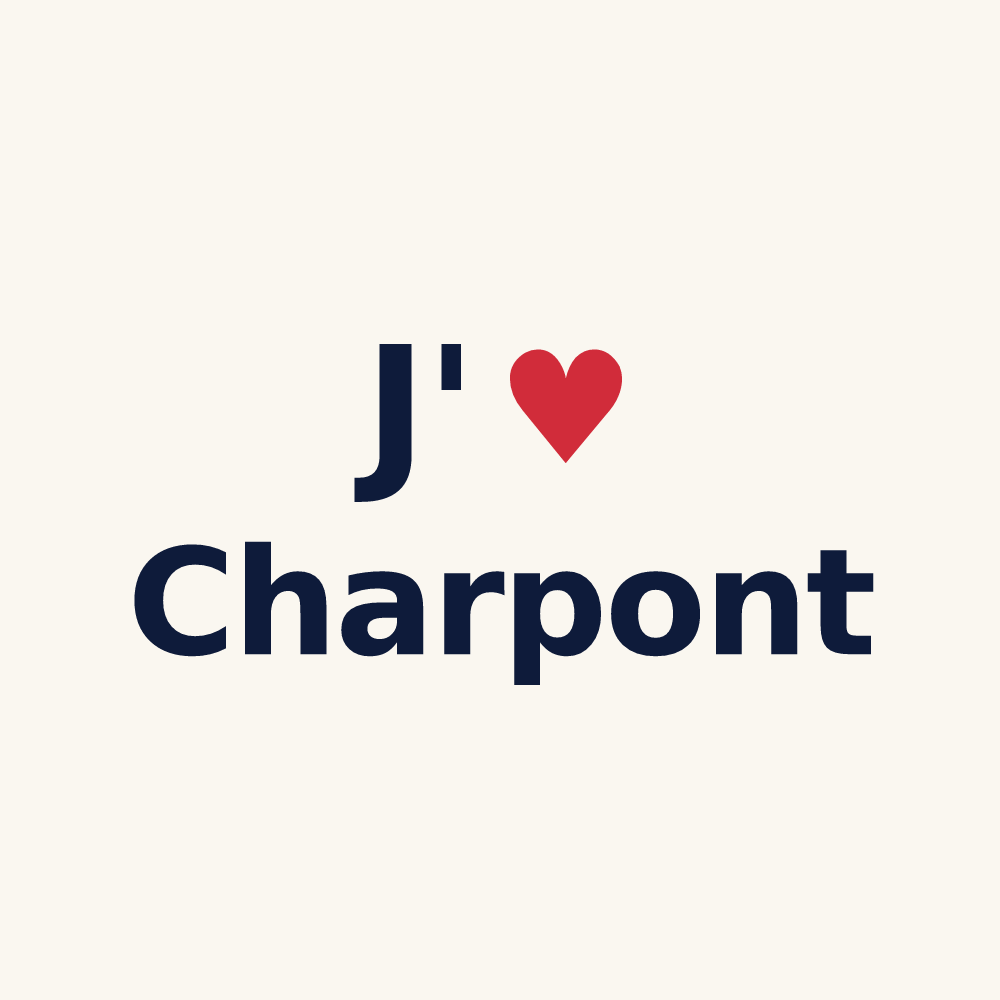 Tasse personnalisée Charpont — design J'aime Charpont