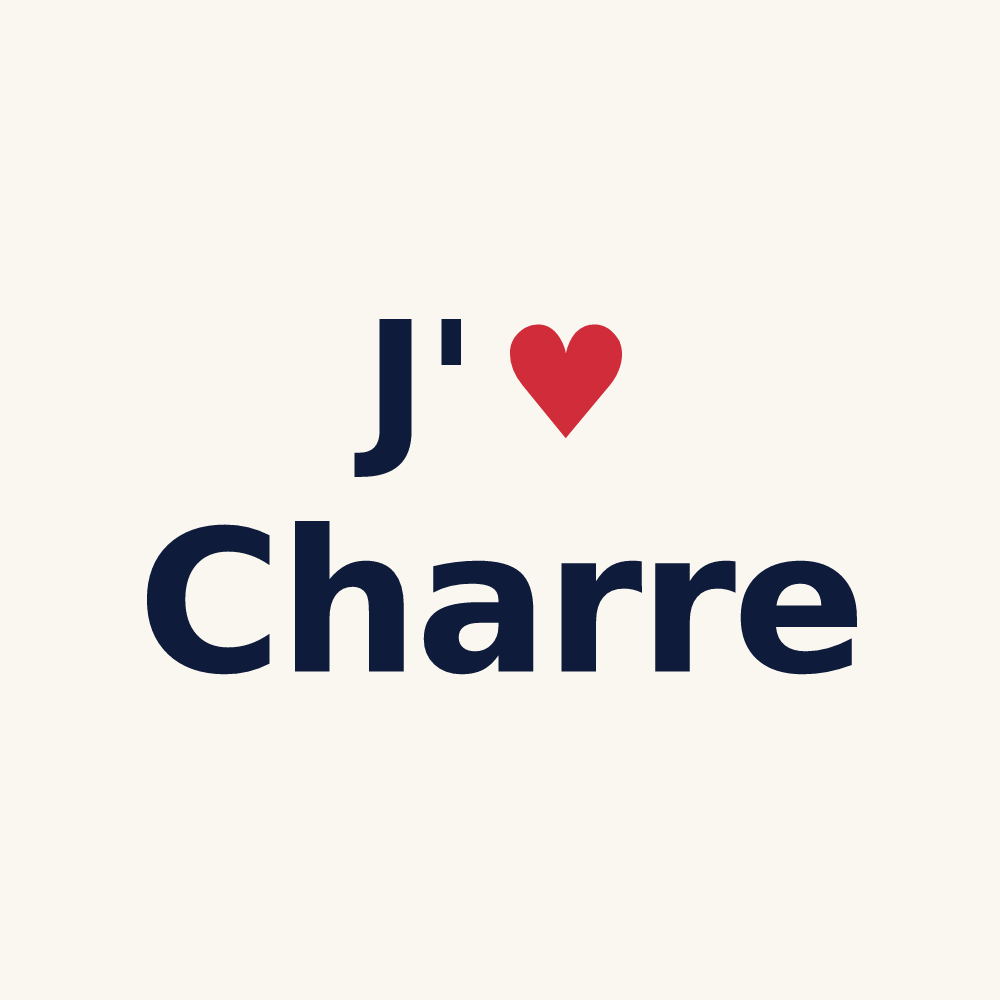 Tasse personnalisée Charre — design J'aime Charre