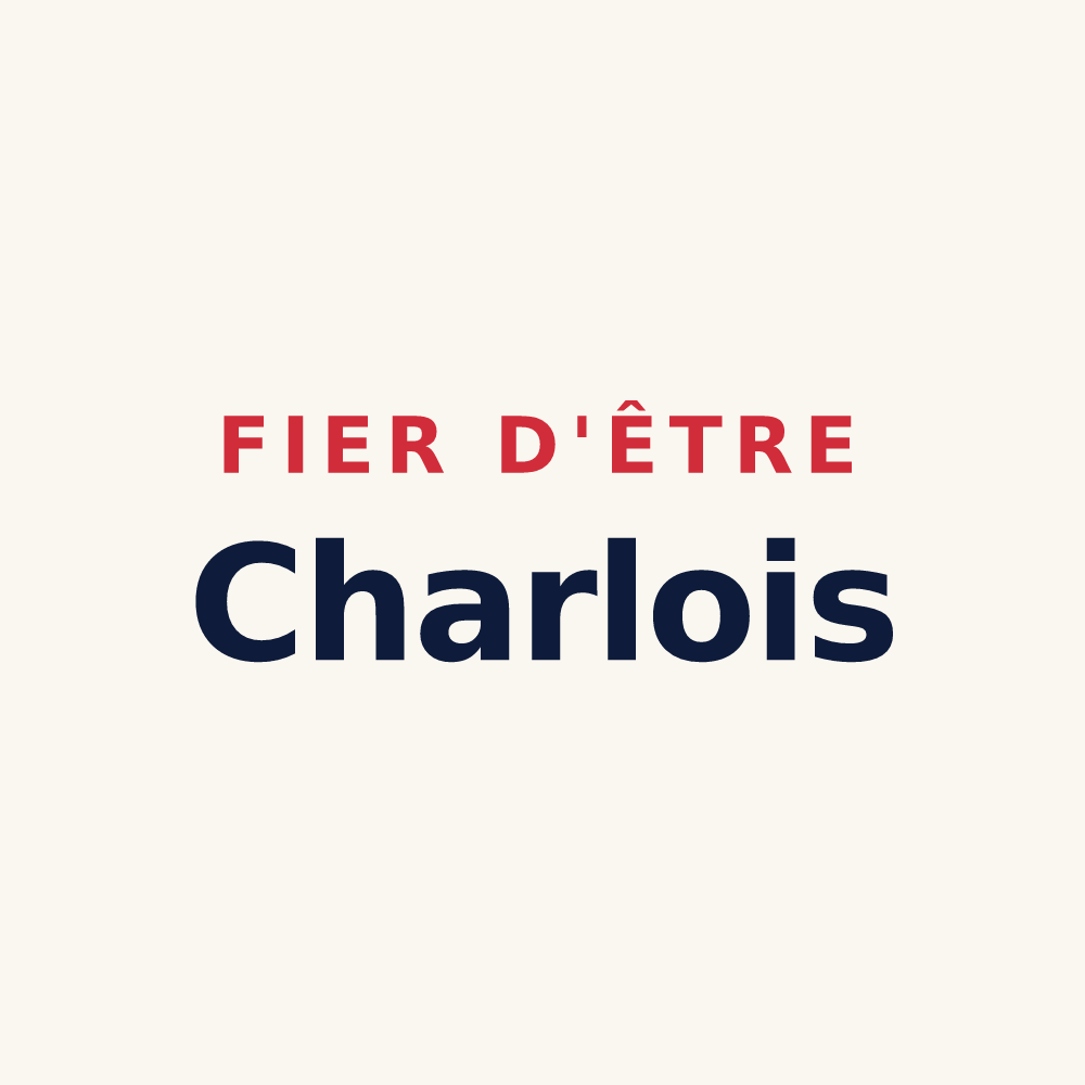 Tasse « Fier d'être Charlois » — design pour Charroux