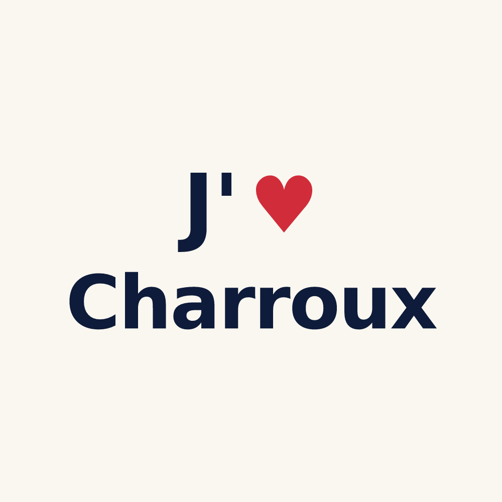 Tasse personnalisée Charroux — design J'aime Charroux
