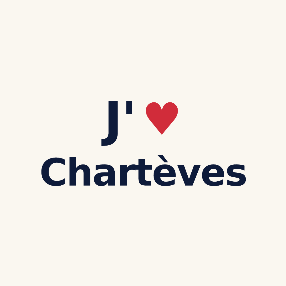Tasse personnalisée Chartèves — design J'aime Chartèves