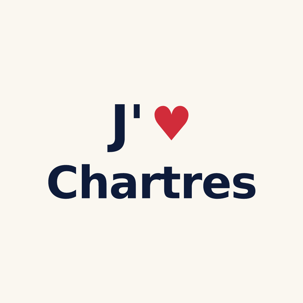 Tasse personnalisée Chartres — design J'aime Chartres