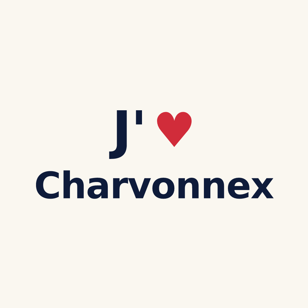 Tasse personnalisée Charvonnex — design J'aime Charvonnex