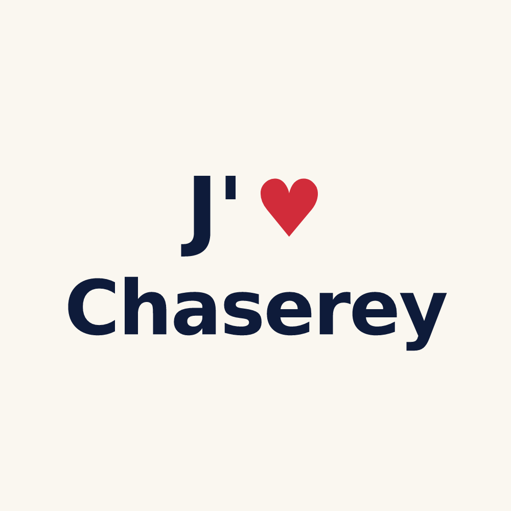 Tasse personnalisée Chaserey — design J'aime Chaserey