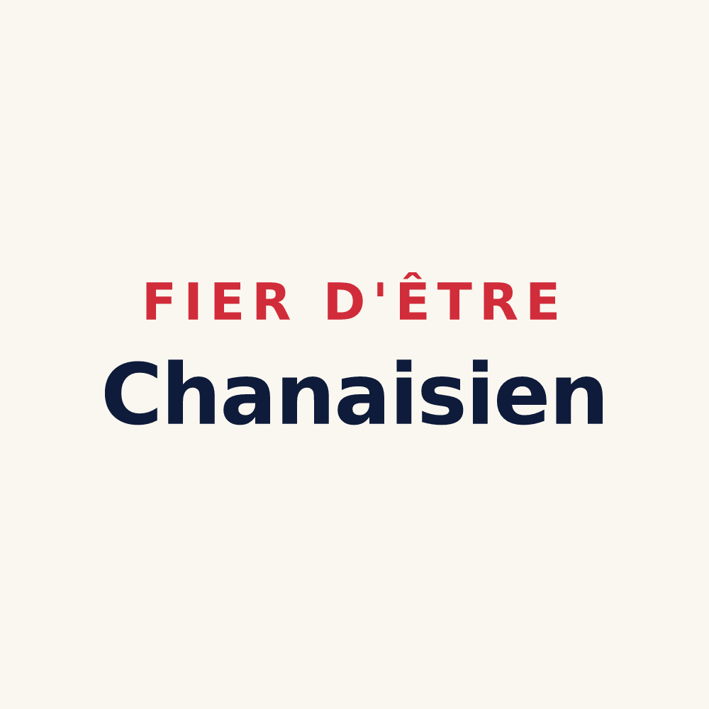 Tasse « Fier d'être Chanaisien » — design pour Chasnais