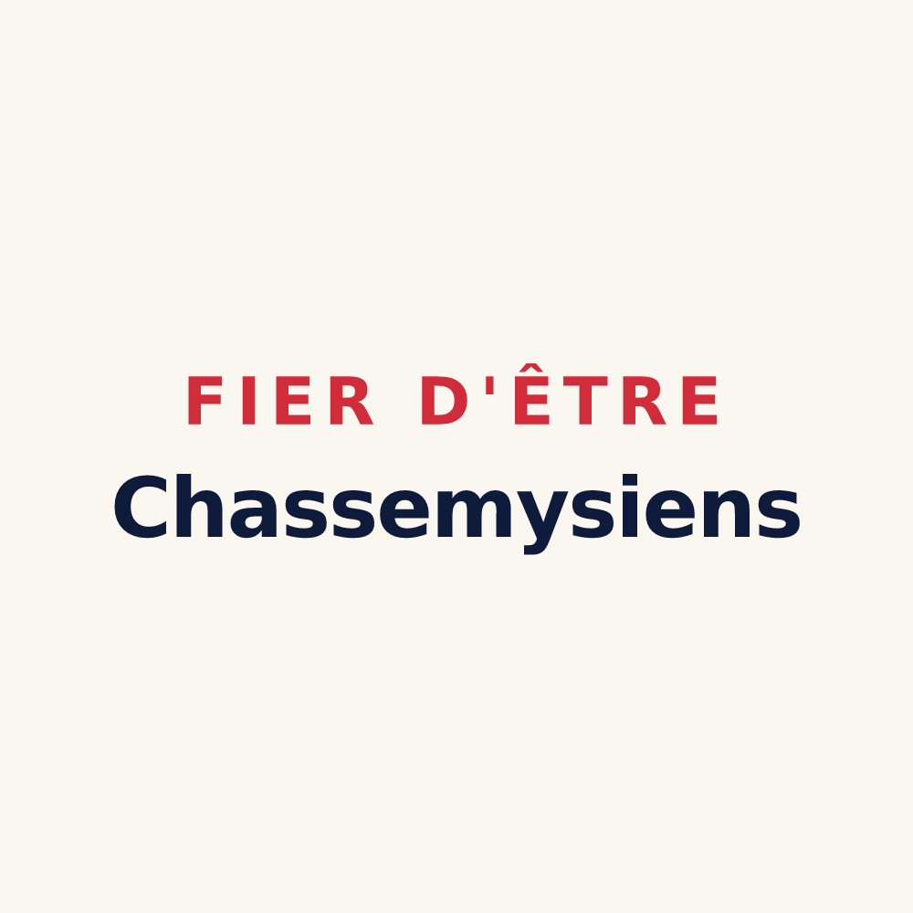 Tasse « Fier d'être Chassemysiens » — design pour Chassemy