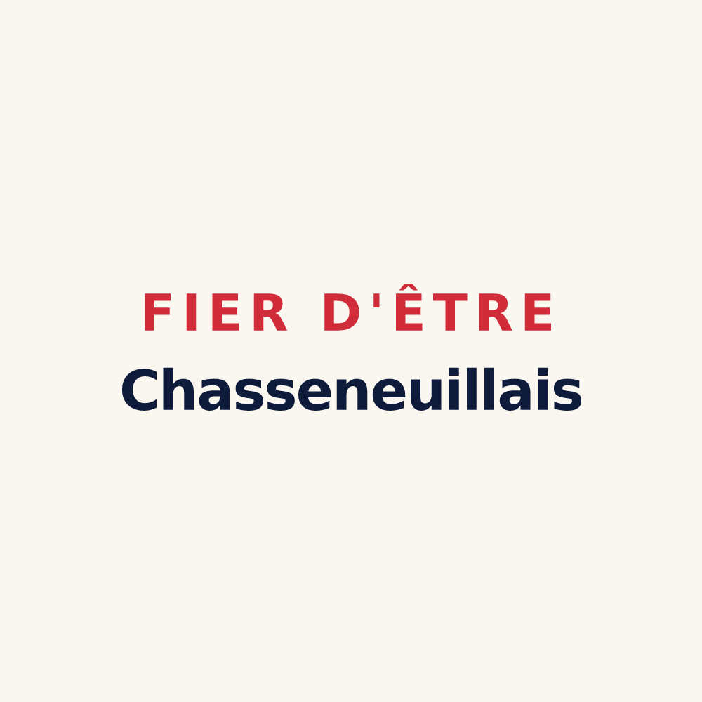 Tasse « Fier d'être Chasseneuillais » — design pour Chasseneuil-du-Poitou
