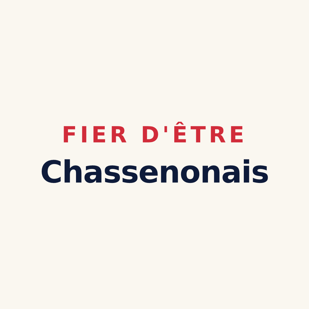 Tasse « Fier d'être Chassenonais » — design pour Chassenon