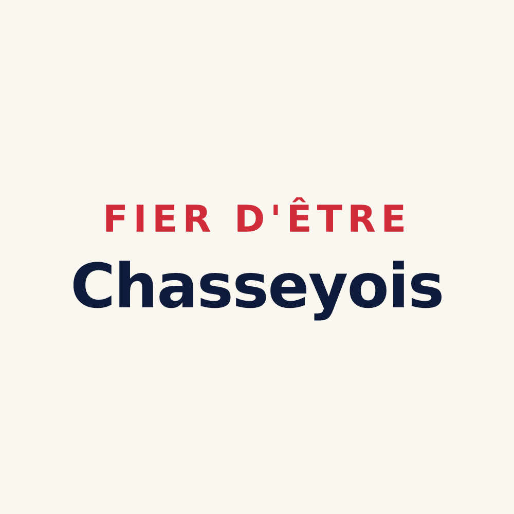 Tasse « Fier d'être Chasseyois » — design pour Chassey