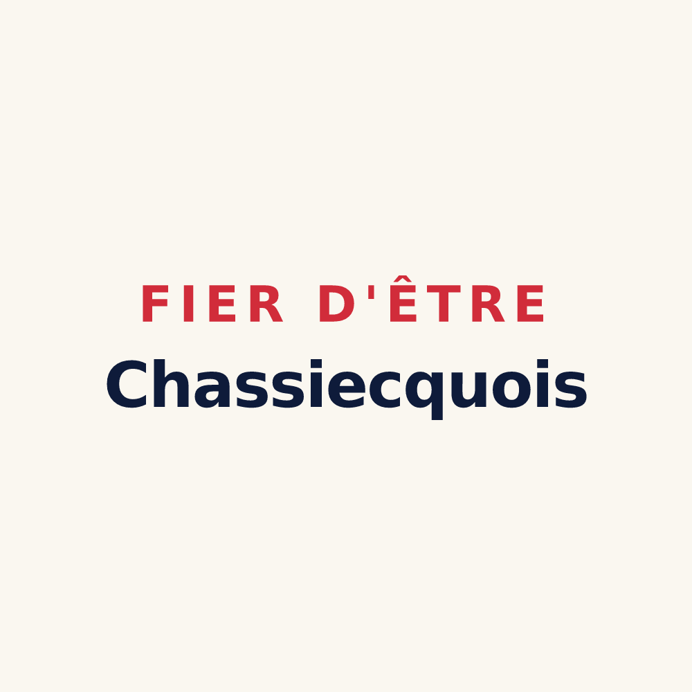 Tasse « Fier d'être Chassiecquois » — design pour Chassiecq