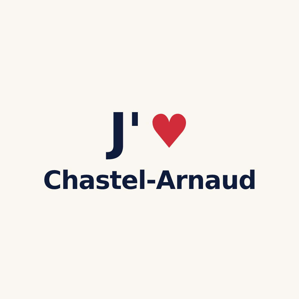 Tasse personnalisée Chastel-Arnaud — design J'aime Chastel-Arnaud