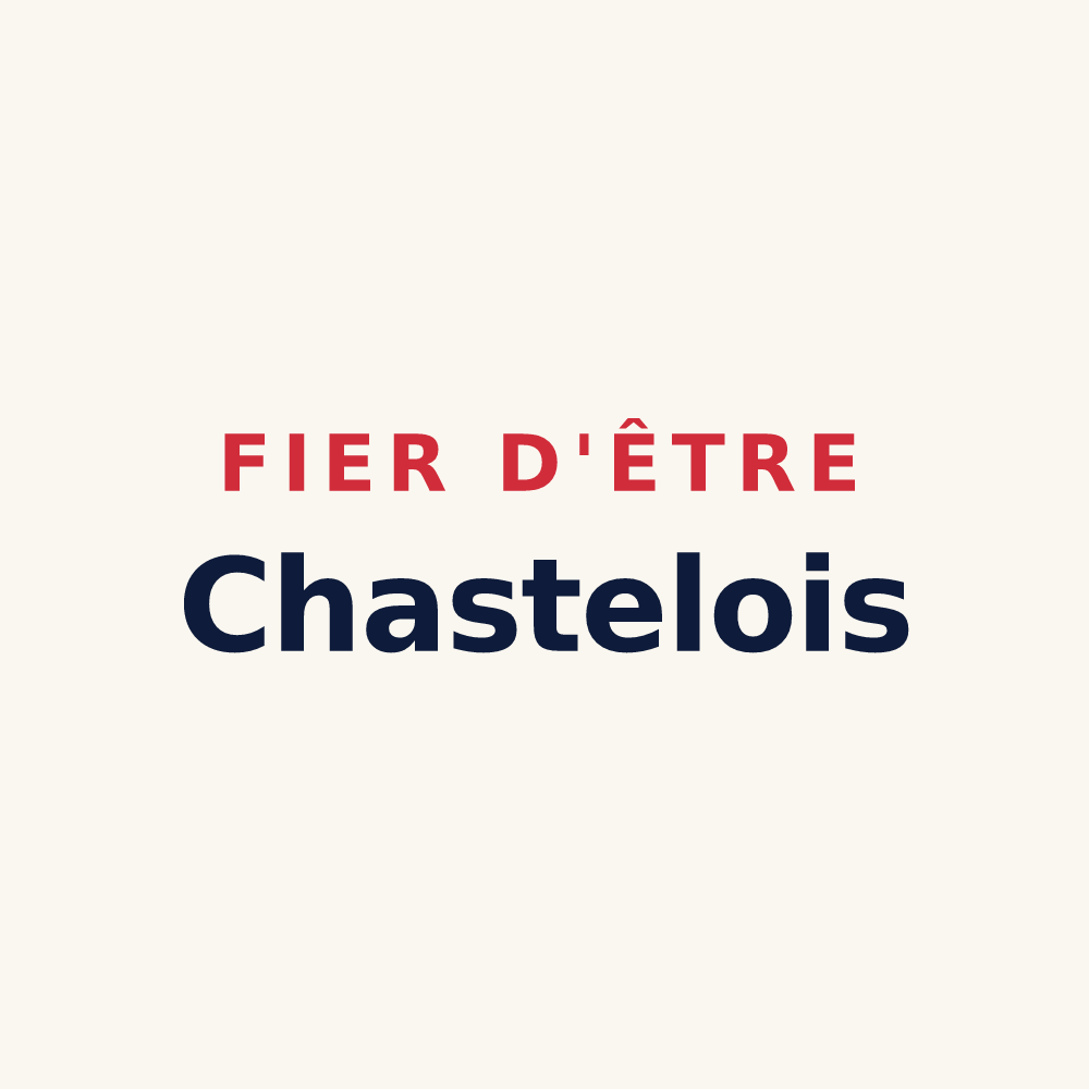 Tasse « Fier d'être Chastelois » — design pour Chastel-Arnaud
