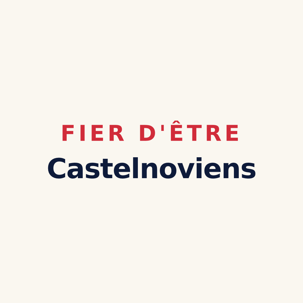 Tasse « Fier d'être Castelnoviens » — design pour Chastel-Nouvel