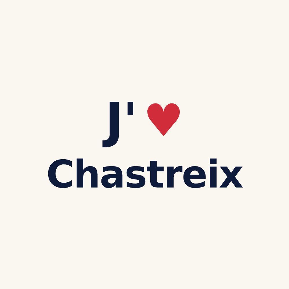 Tasse personnalisée Chastreix — design J'aime Chastreix