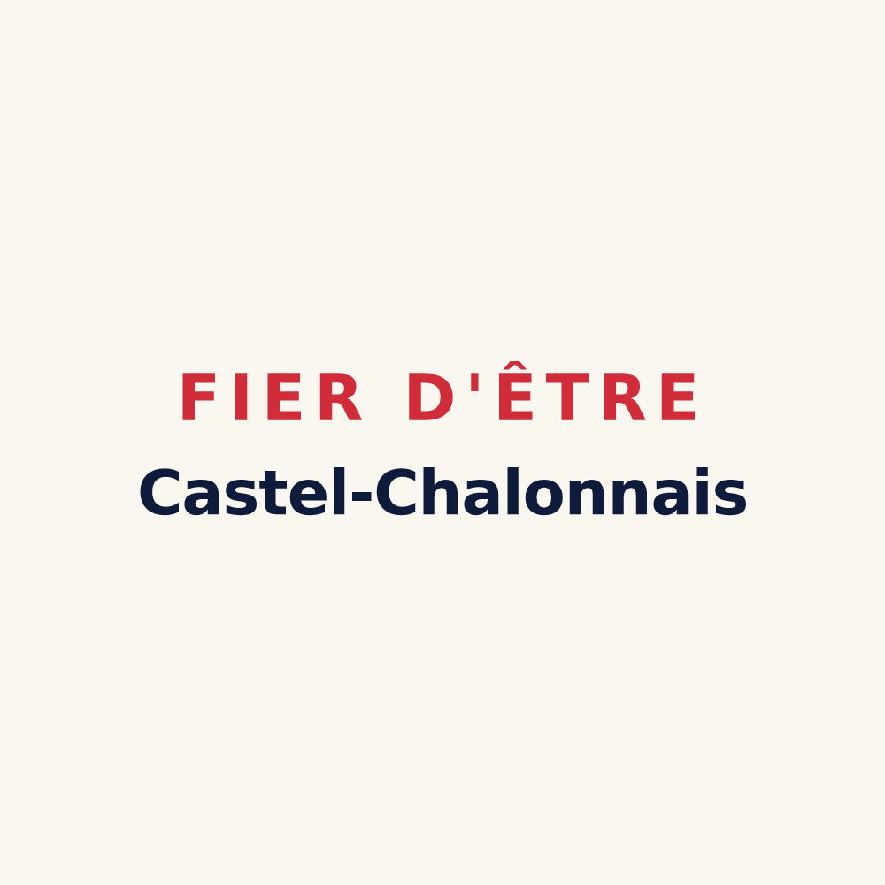 Tasse « Fier d'être Castel-Chalonnais » — design pour Château-Chalon